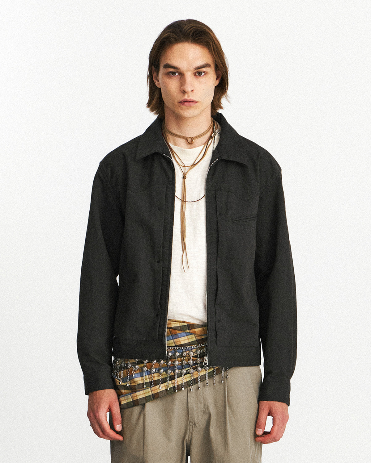 Eastlogue - Western Trucker Jacket (Black) product image 2 | TRAB K-Fashion Australia