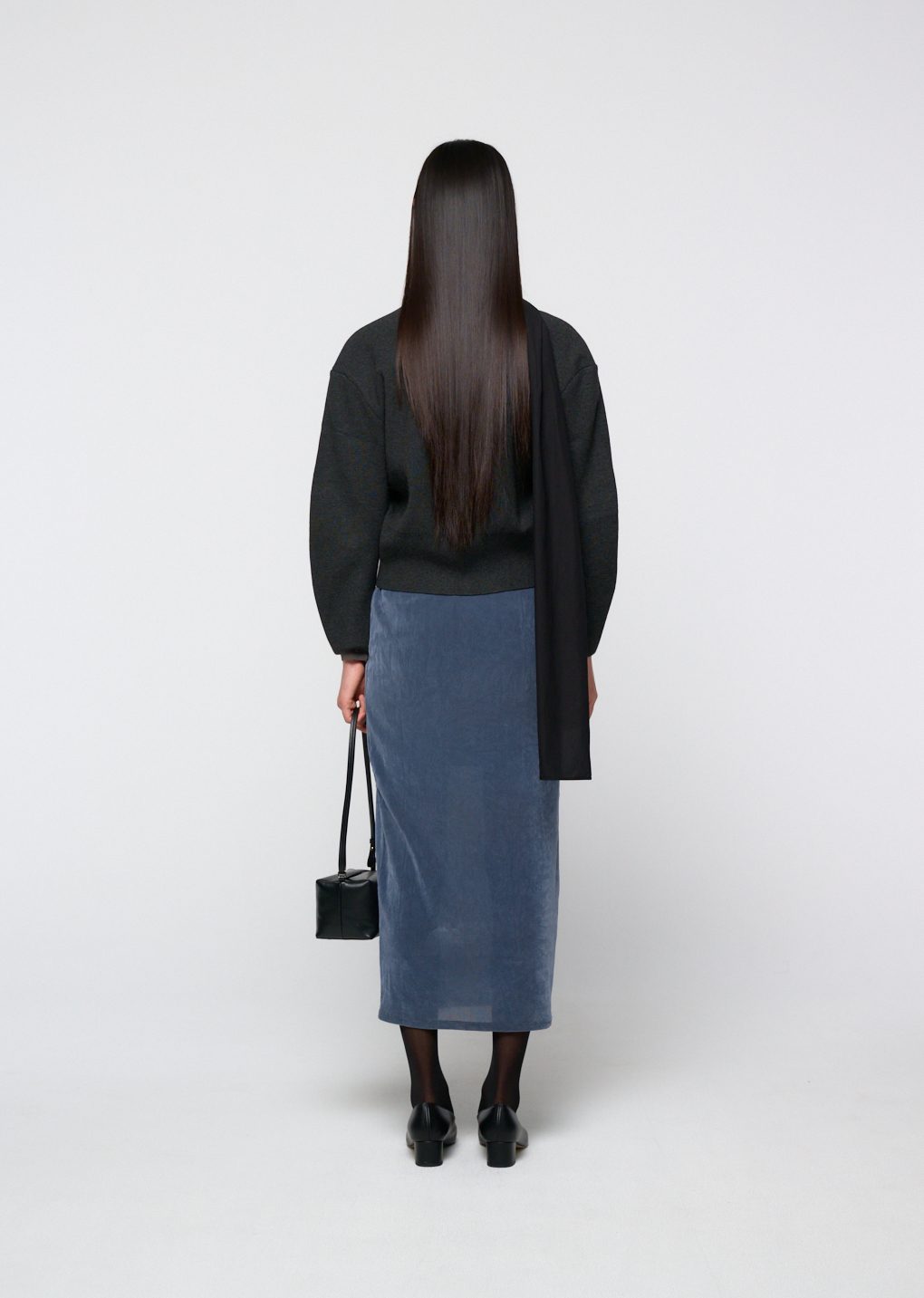 Amomento - Rounded sleeve cardigan (Charcoal) product image 4 | TRAB K-Fashion Australia
