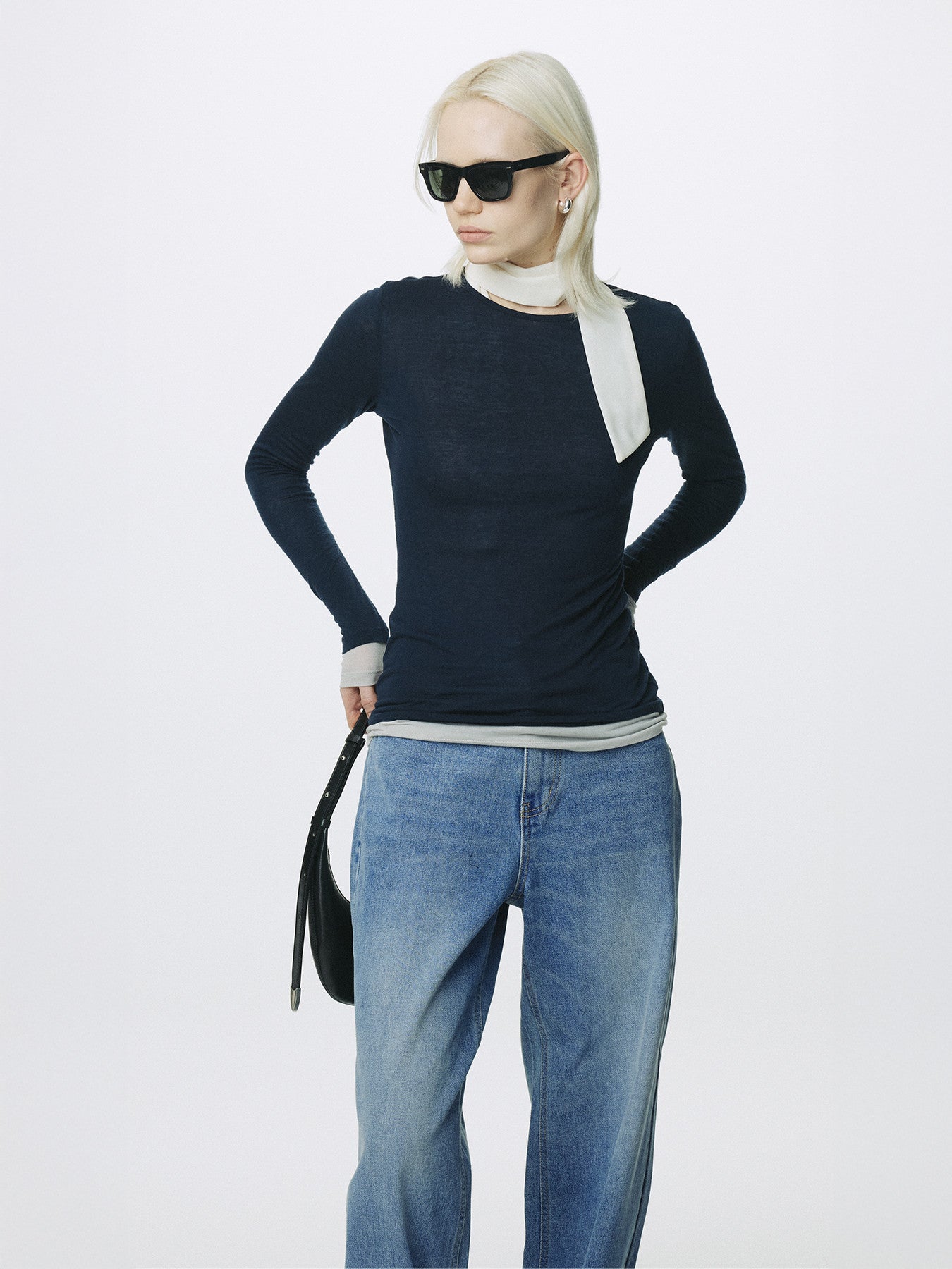 Tonywack - Wide-Leg Baggy Denim Jeans (Washed Blue) product image 4 | TRAB K-Fashion Australia