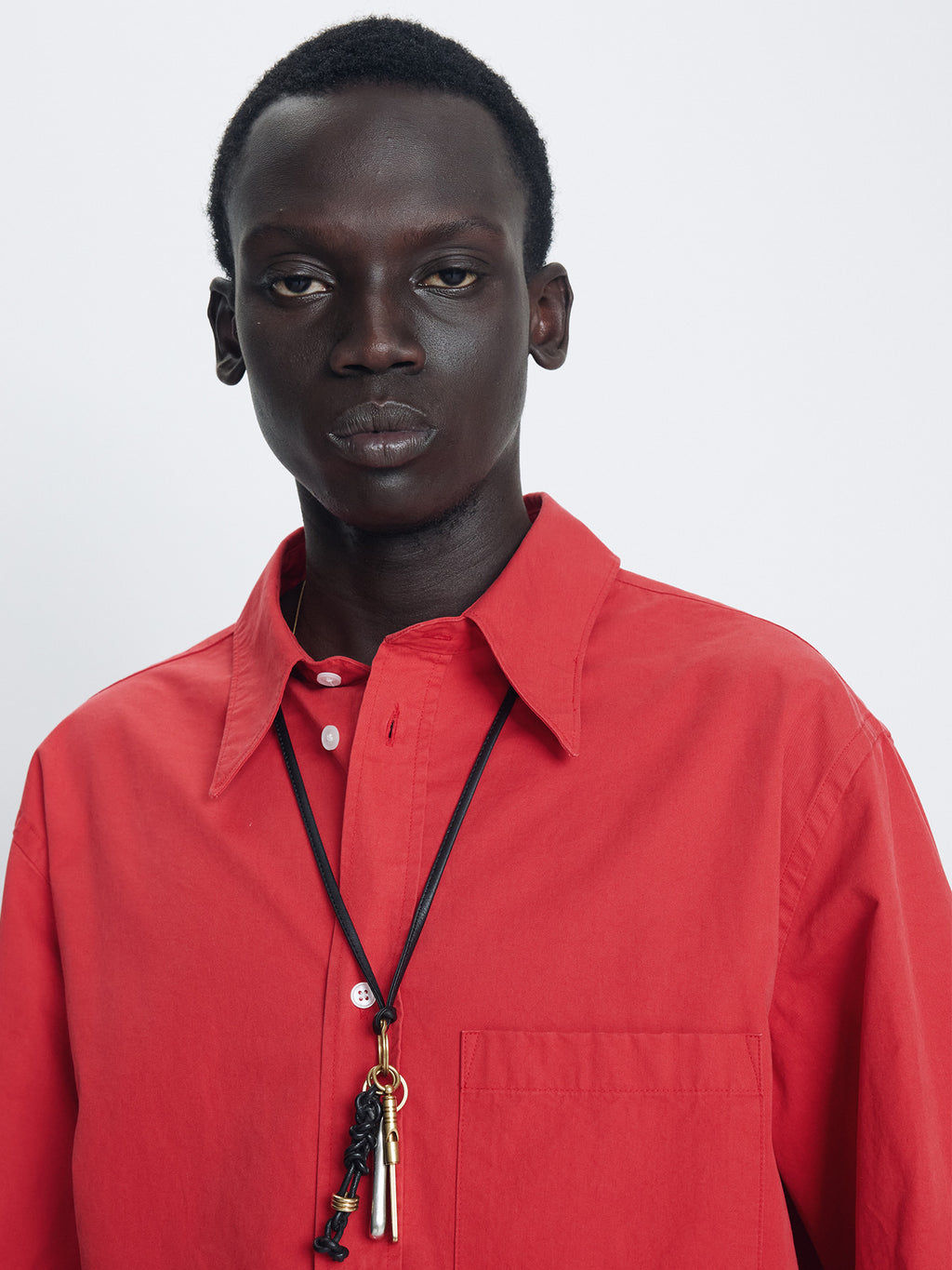 Tonywack - Washed Cotton Essential Shirt (Red) product image 7 | TRAB K-Fashion Australia