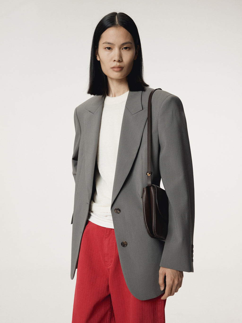 Recto - Tailored Suit Jacket (Midnight Grey) product image 7 | TRAB K-Fashion Australia