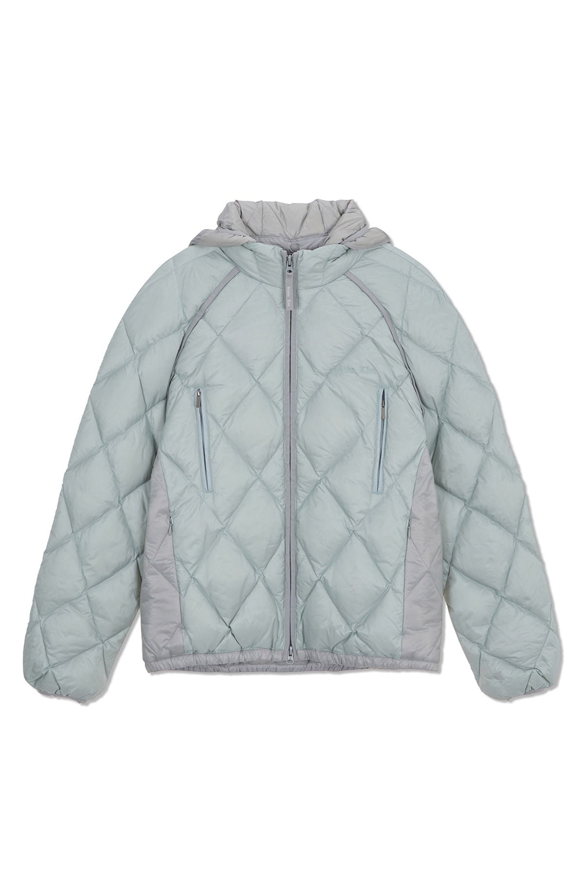 Matin Kim - Quilting Hoody Lightweight Jumper (Mint) product image 1 | TRAB K-Fashion Australia