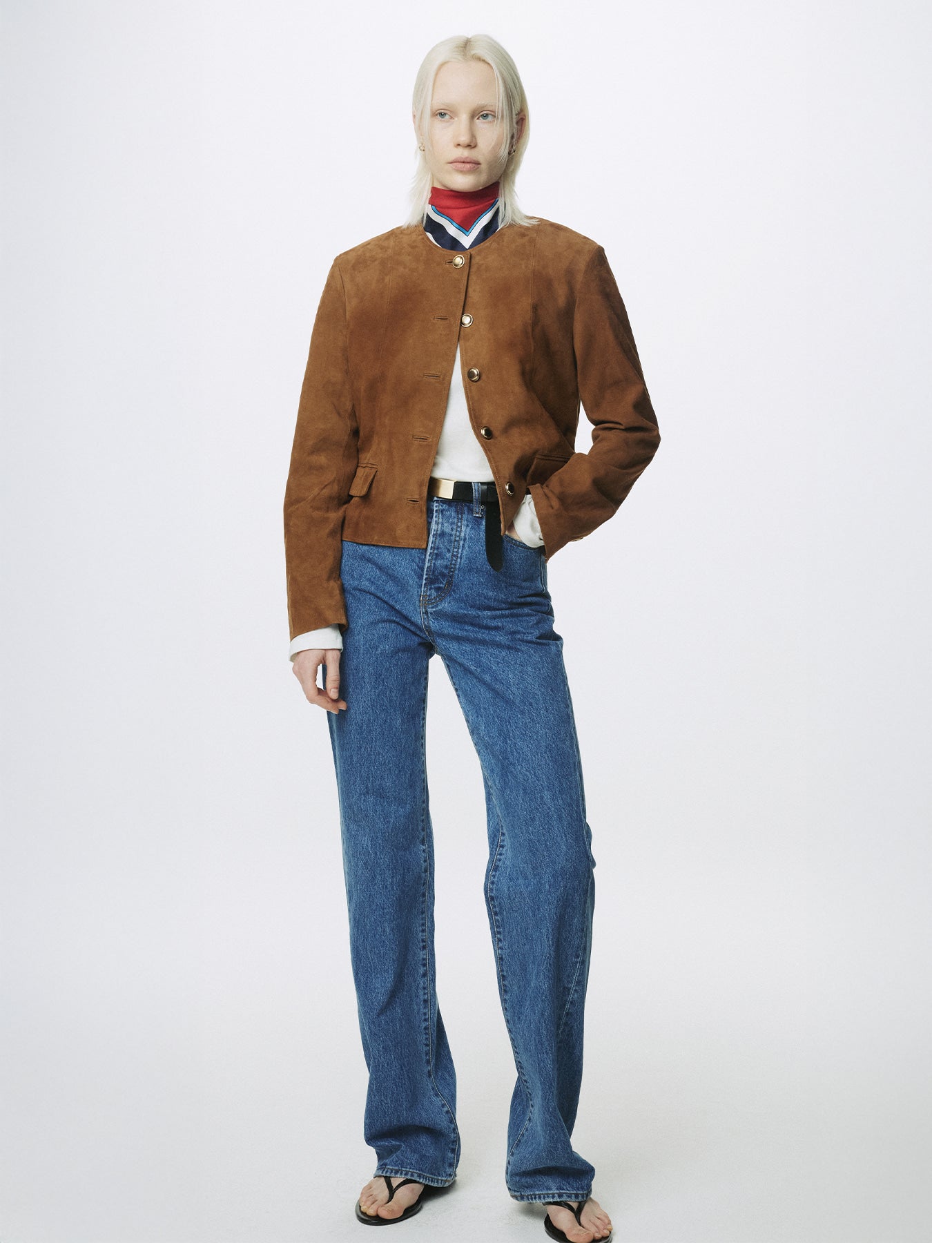 Tonywack - Twisted Seam Straight-Leg Denim Jeans (Washed Blue) product image 1 | TRAB K-Fashion Australia