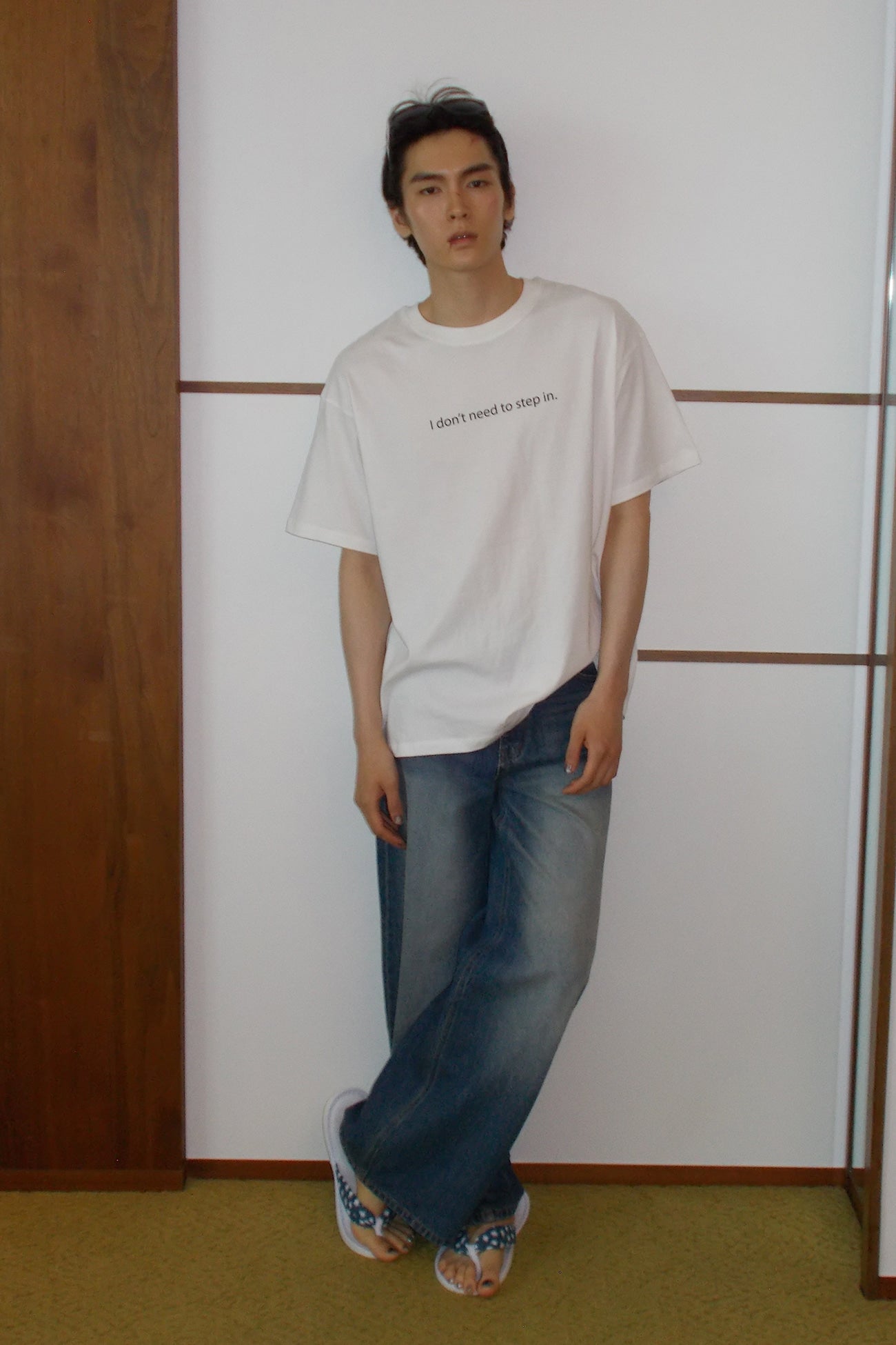 Deinet - I Don't Need To Step In T-Shirt (White) product image 5 | TRAB K-Fashion Australia