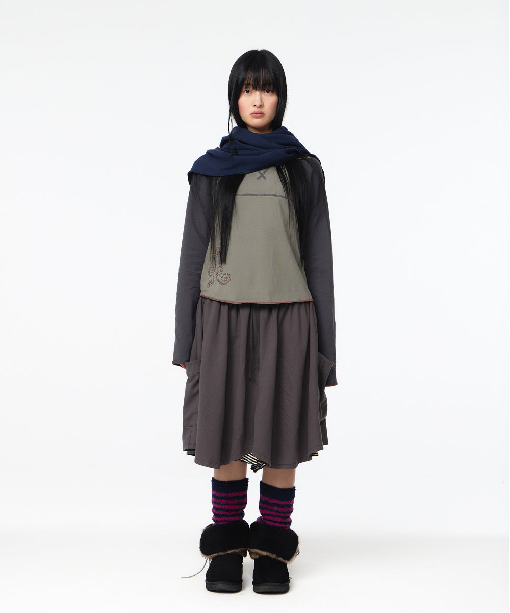 Coyseio - Two-Tone Reversible Muffler (Navy) product image 8 | TRAB K-Fashion Australia