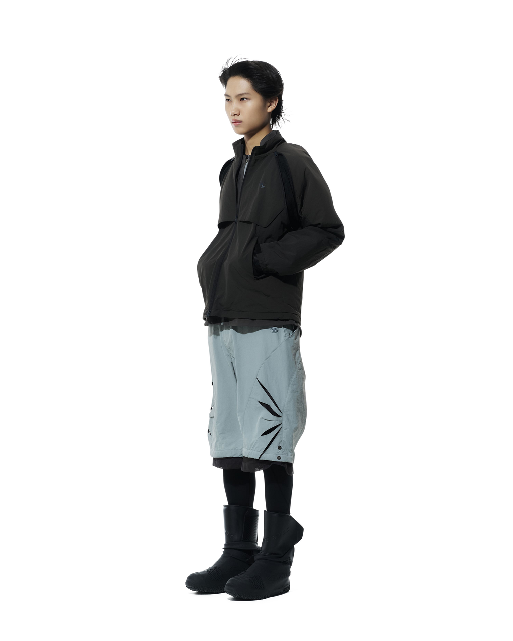 San San Gear - Slash Zipper Jacket (Brown) product image 2 | TRAB K-Fashion Australia