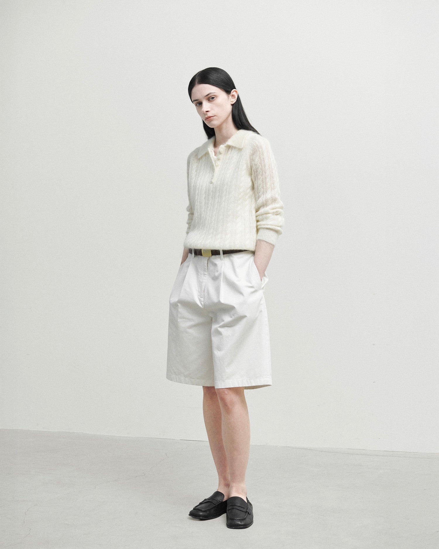 Brownyard - Cable Pique Knit (Ivory) product image 2 | TRAB K-Fashion Australia