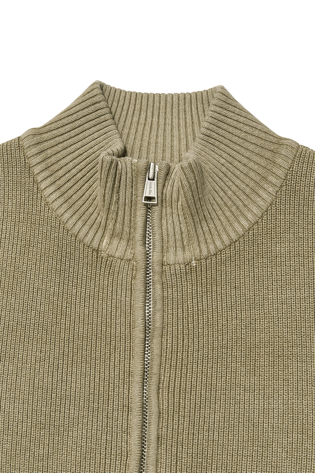 Matin Kim - Logo Point Washed Knit Vest (Light Khaki) product image 3 | TRAB K-Fashion Australia