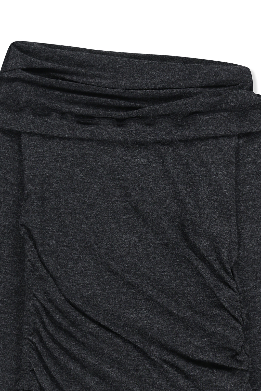 Matin Kim - Asymmetric Side Shirring Top (Charcoal) product image 3 | TRAB K-Fashion Australia