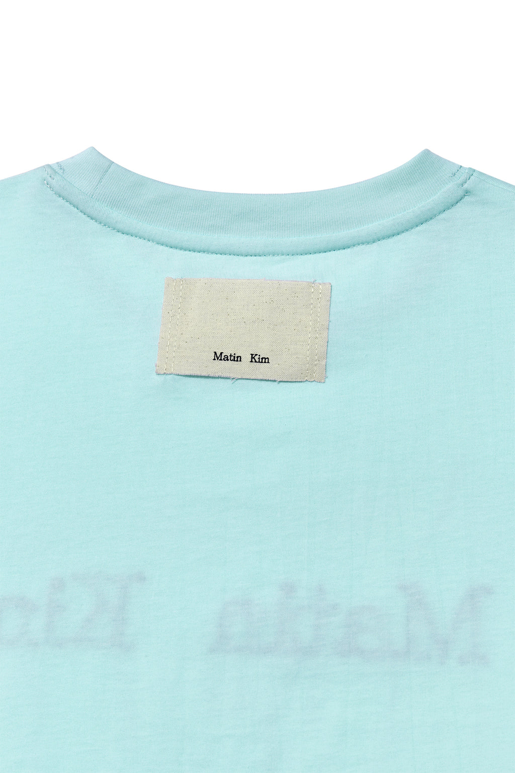 Matin Kim - Logo Thread Point Crop Top (Light Blue) product image 4 | TRAB K-Fashion Australia