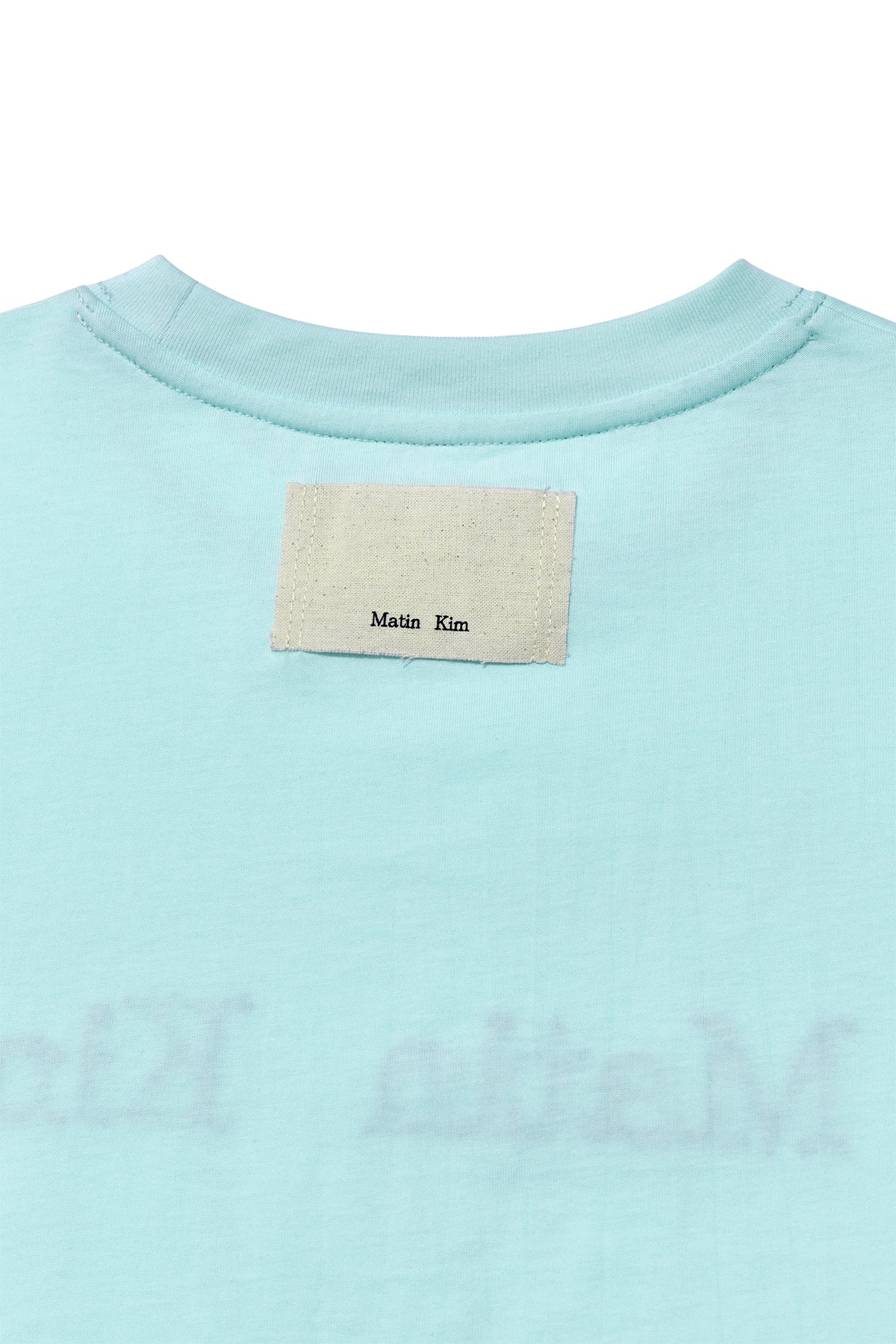 Matin Kim - Logo Thread Point Crop Top (Light Blue) product image 4 | TRAB K-Fashion Australia