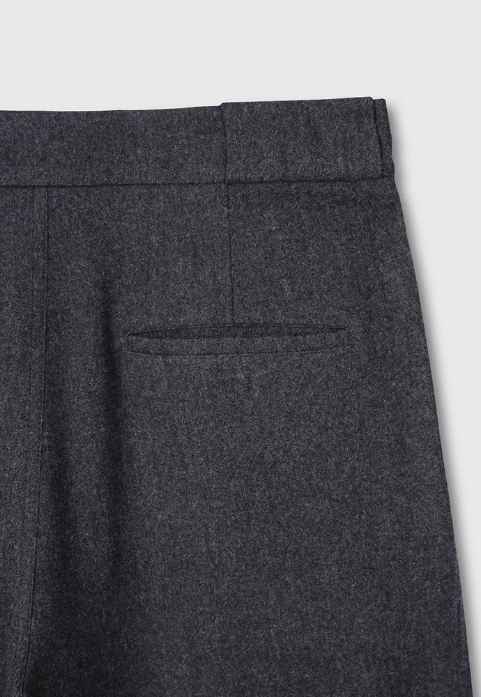 Tonywack - Virgin Wool Double-Pleats Wide Trousers (Grey) product image 12 | TRAB K-Fashion Australia
