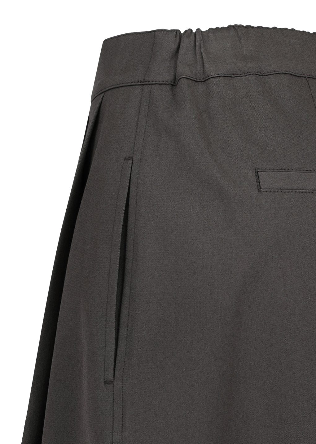 Amomento - Two tuck wide banding pants (Brown) product image 9 | TRAB K-Fashion Australia
