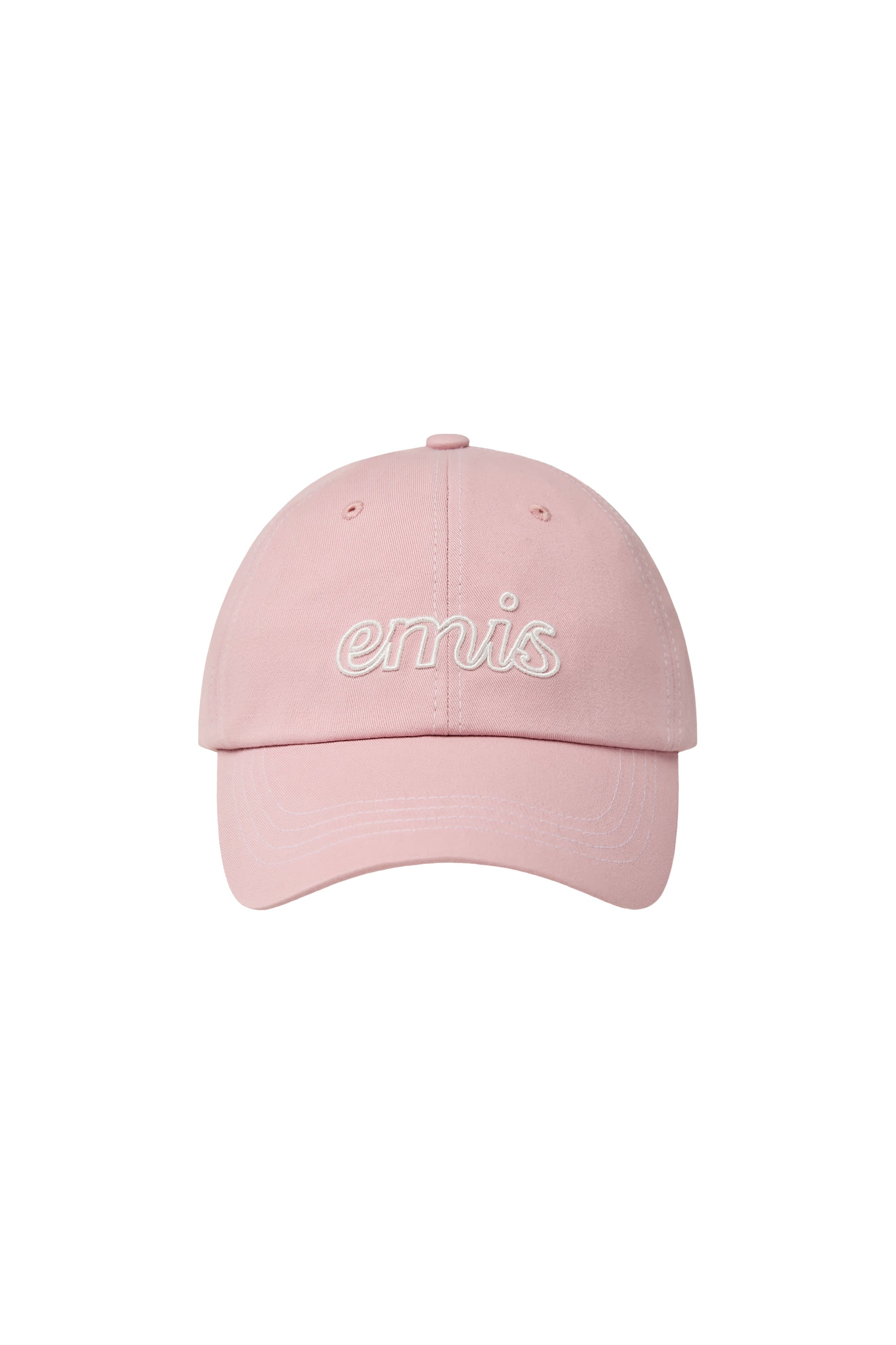 Emis - Lettering Logo White Stitch Ball Cap (Pink) product image 1 | TRAB K-Fashion Australia