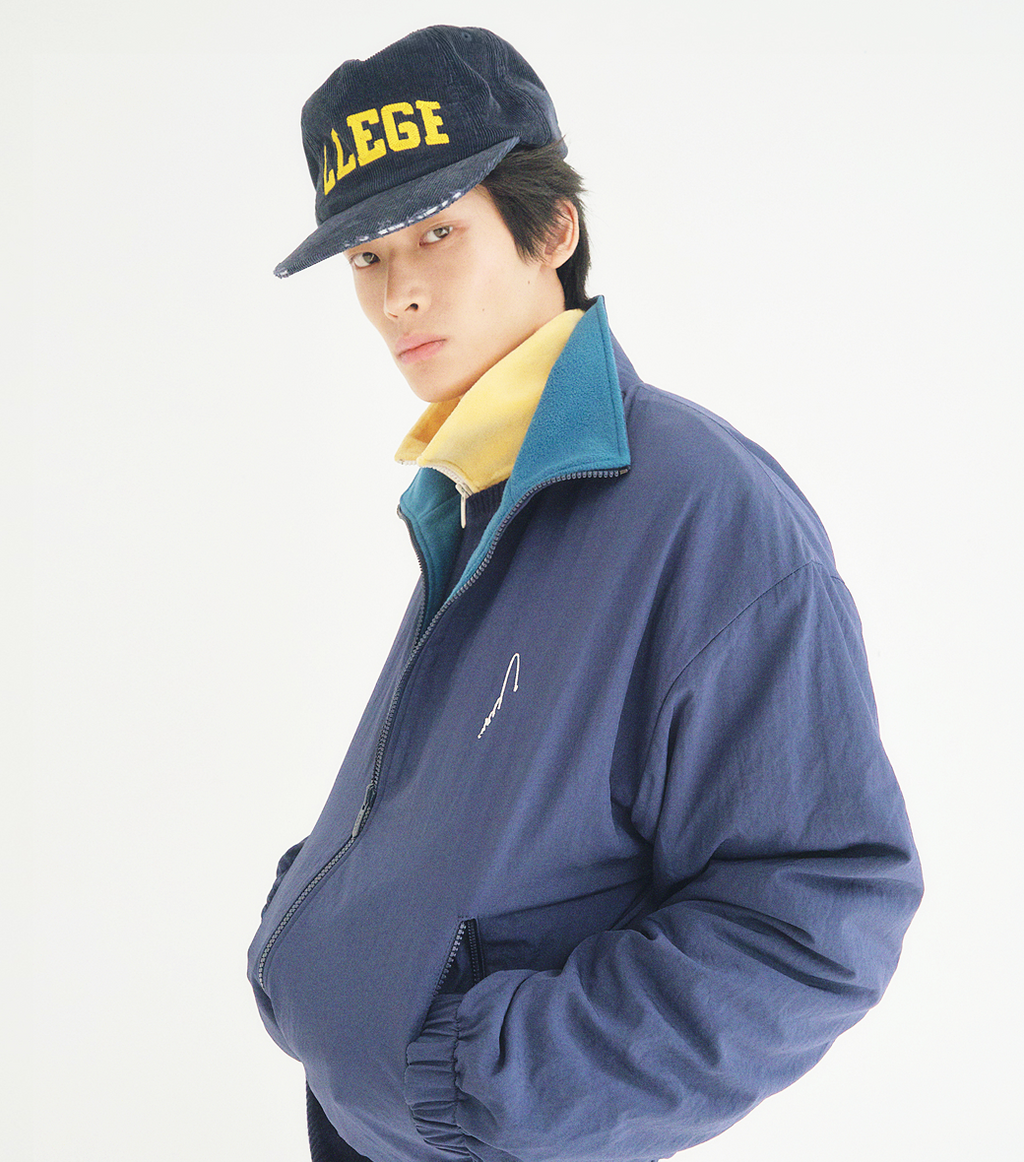 Llege - Reversible Fleece Track Jumper (Navy) product image 10 | TRAB K-Fashion Australia