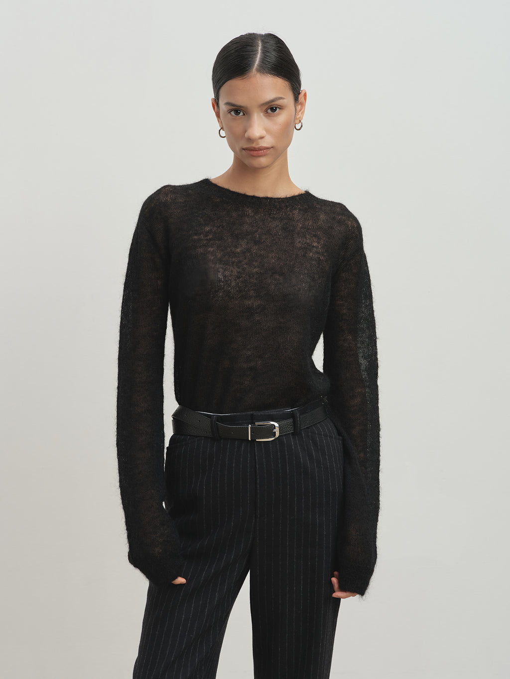 Tonywack - Light Weight Mohair Sweater (Black) product image 4 | TRAB K-Fashion Australia