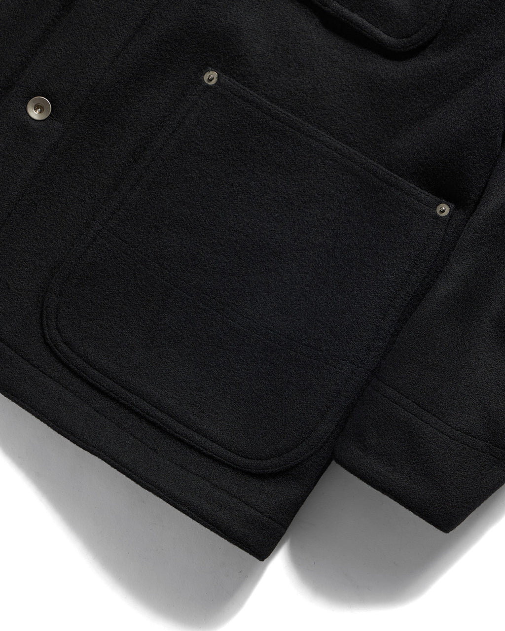 Eastlogue - Workaday Coverall Wool Jacket (Black Melton Wool) product image 4 | TRAB K-Fashion Australia