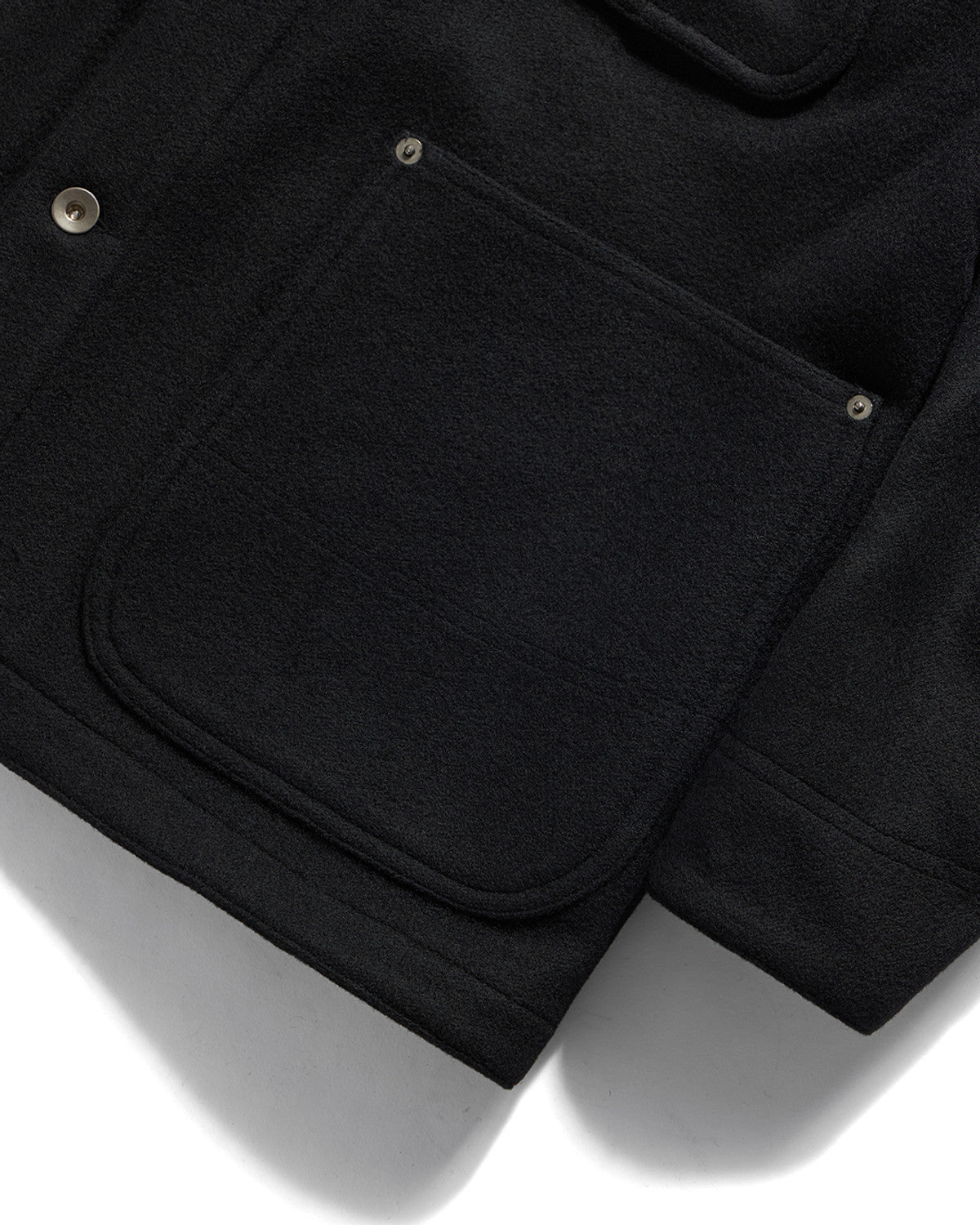 Eastlogue - Workaday Coverall Wool Jacket (Black Melton Wool) product image 4 | TRAB K-Fashion Australia