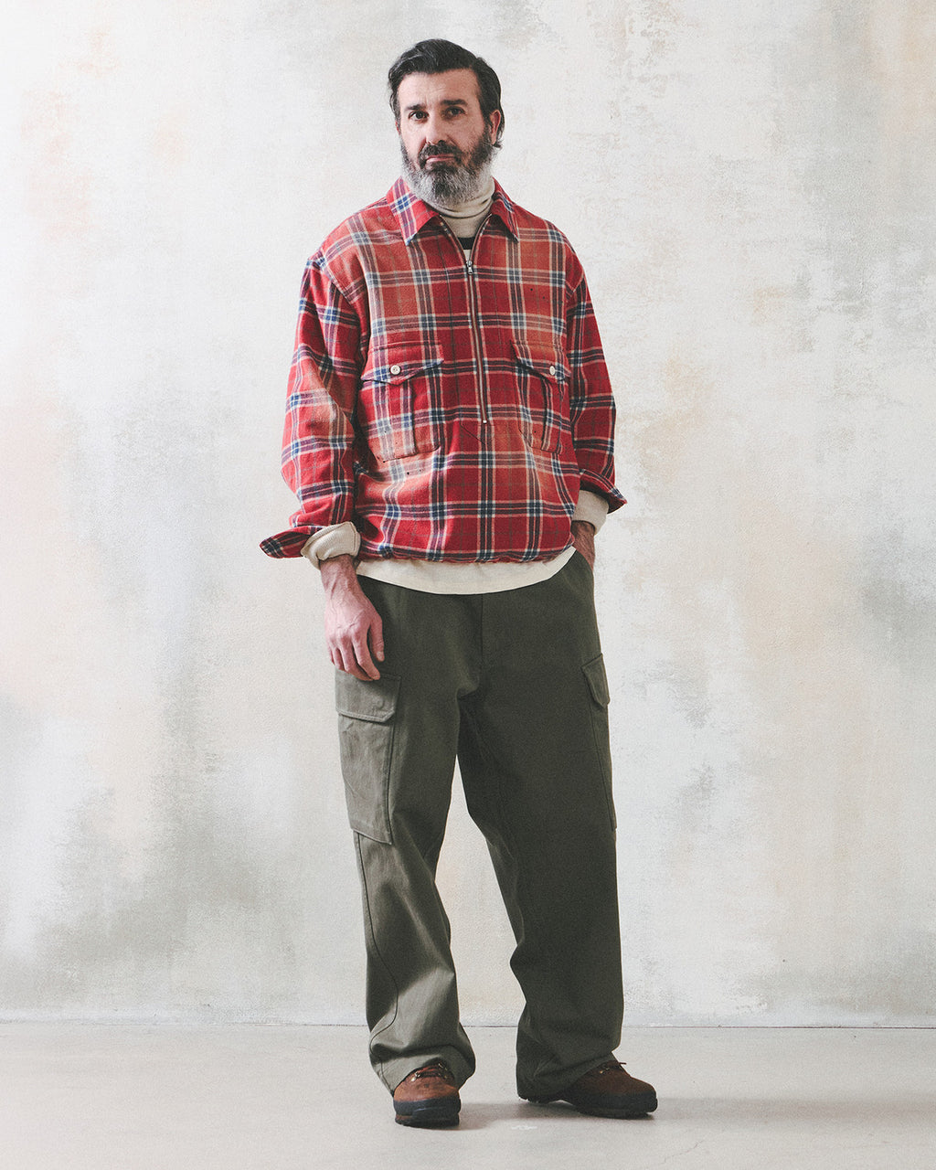 Eastlogue - Scout Pullover Shirts (Orange & Blue Check) product image 5 | TRAB K-Fashion Australia