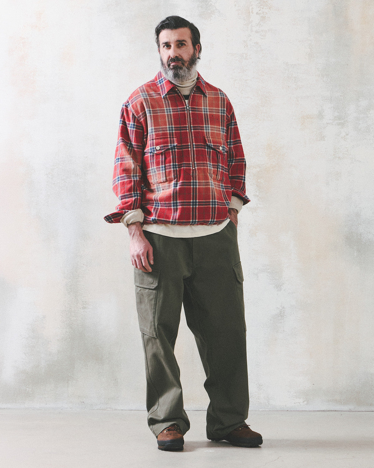 Eastlogue - Scout Pullover Shirts (Orange & Blue Check) product image 5 | TRAB K-Fashion Australia