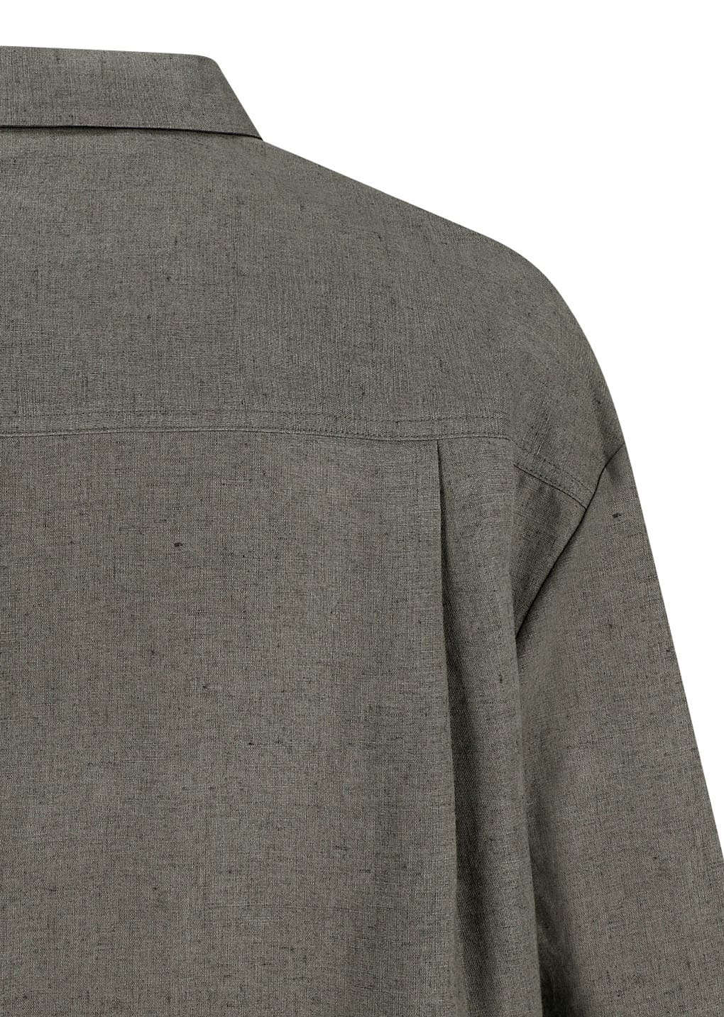 Amomento - Linen Oversized Shirt (Khaki) product image 12 | TRAB K-Fashion Australia