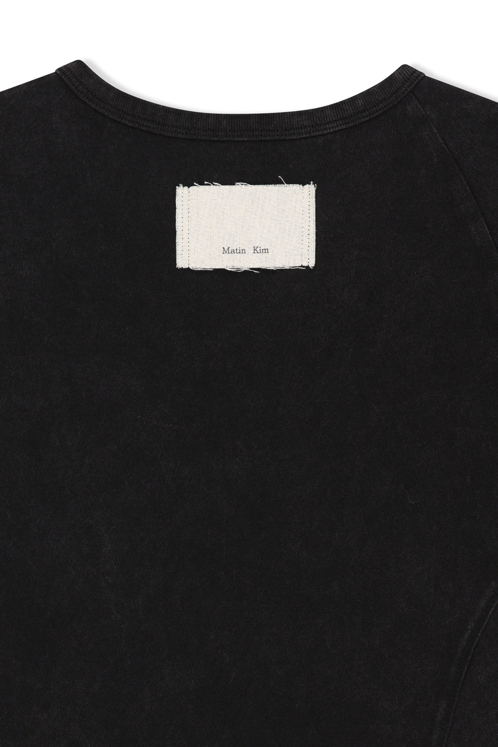 Matin Kim - Curved Cut Slim Top (Black) product image 6 | TRAB K-Fashion Australia