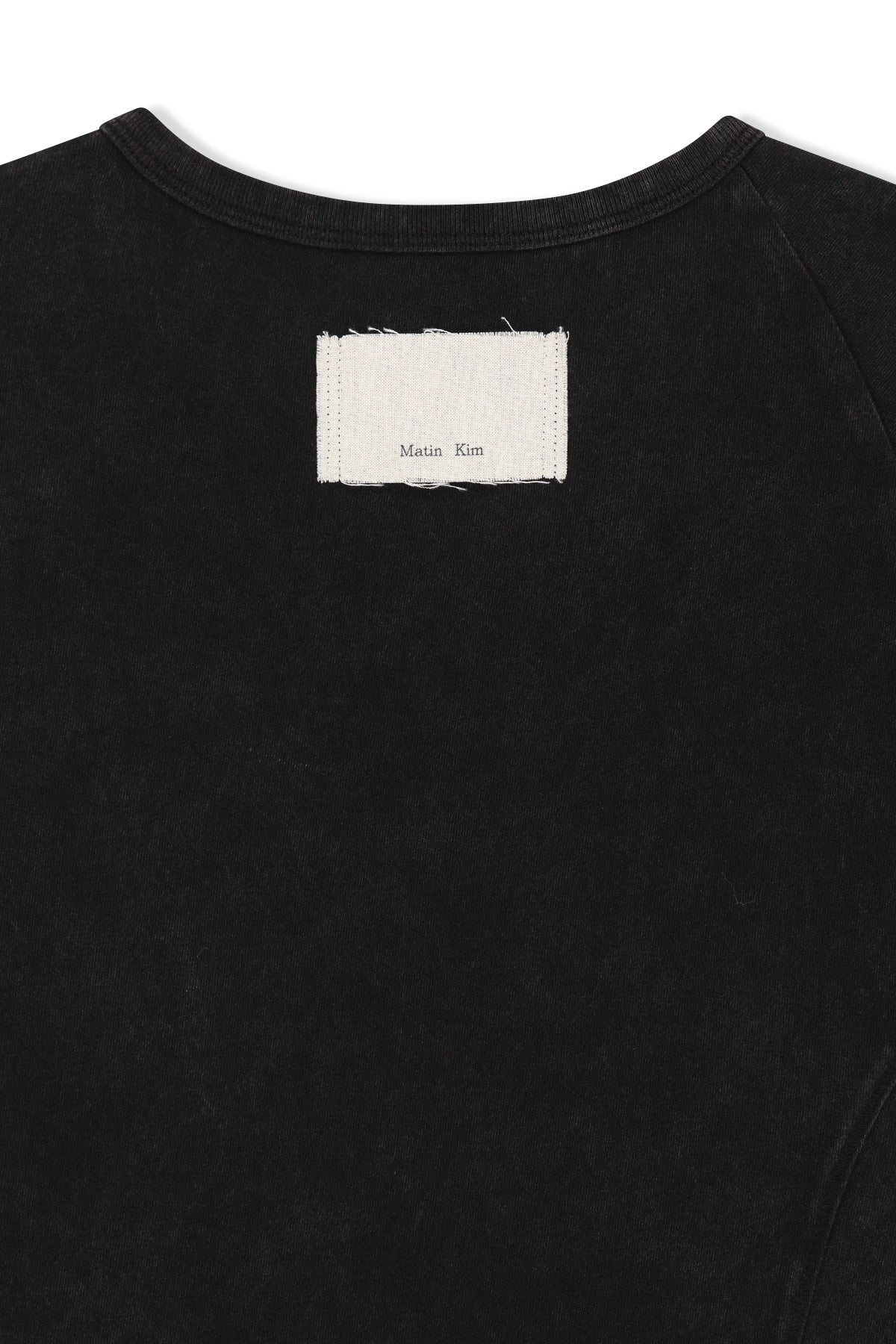Matin Kim - Curved Cut Slim Top (Black) product image 6 | TRAB K-Fashion Australia