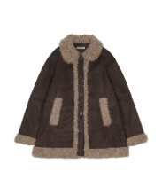 Coyseio - Hairy Suede Mustang Jacket (Brown) product image 1 | TRAB K-Fashion Australia