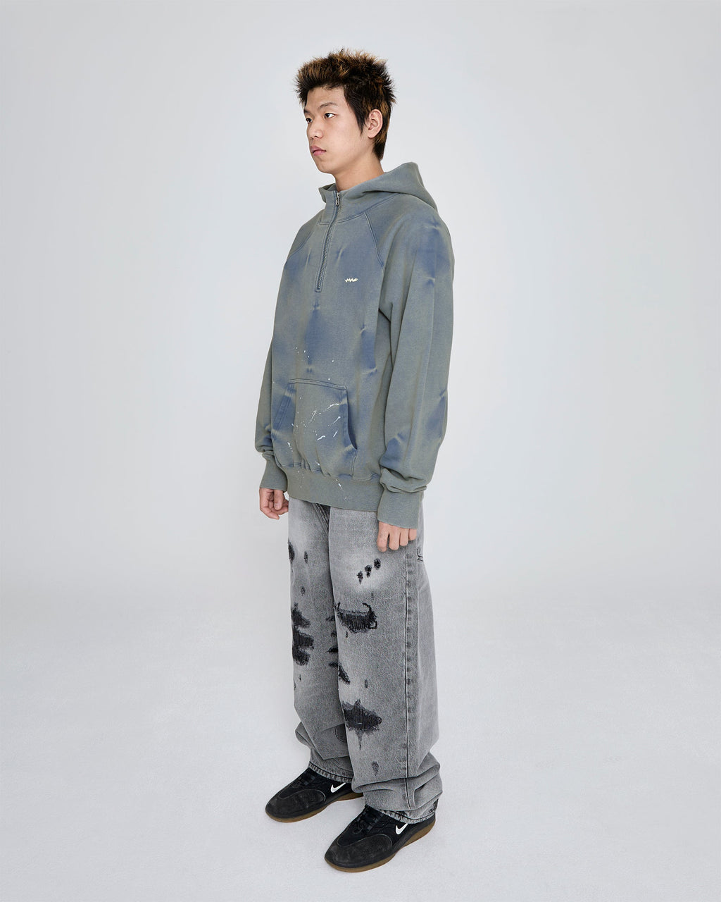yeseyesee - SN Painted Hoodie (Smoky Blue) product image 8 | TRAB K-Fashion Australia