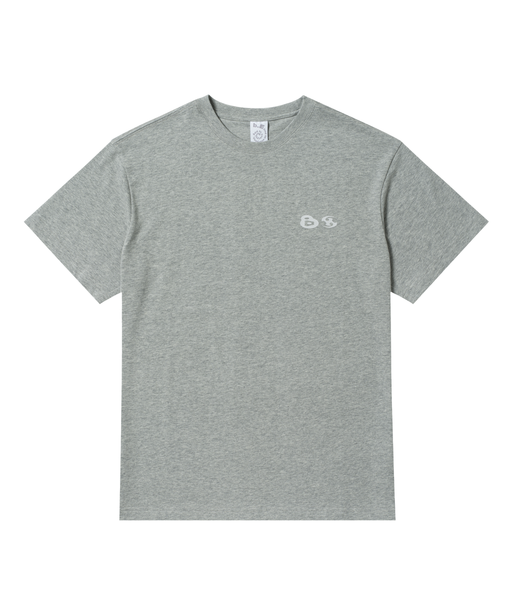 San San Gear - San San X B.E Logo T-Shirt (Melange Grey) product image 1 | TRAB K-Fashion Australia