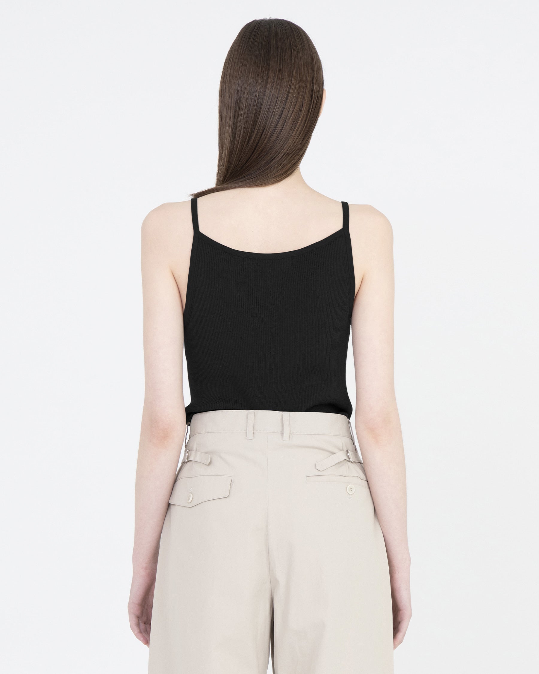 Brownyard - Square Knit Sleeveless (Black) product image 2 | TRAB K-Fashion Australia