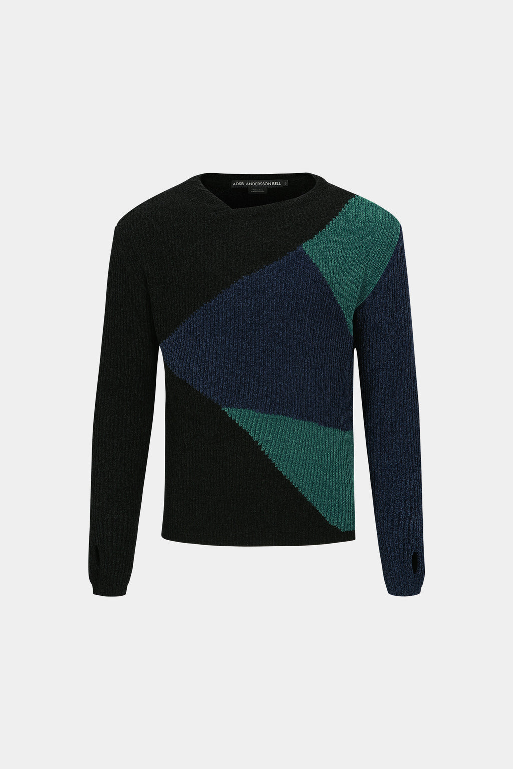 Andersson Bell - Fite Crew-Neck Sweater (Black/Blue) product image 5 | TRAB K-Fashion Australia