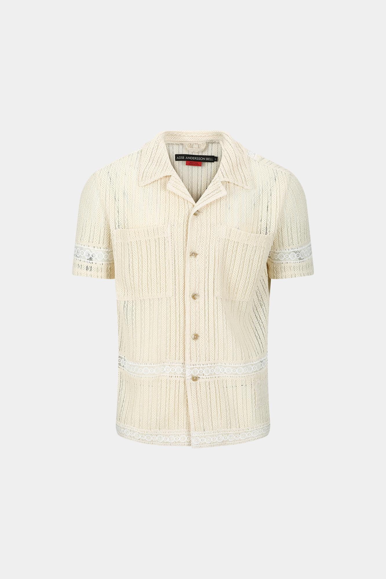 Andersson Bell - Jacquard Stripe Shirts (Ecru) product image 10 | TRAB K-Fashion Australia