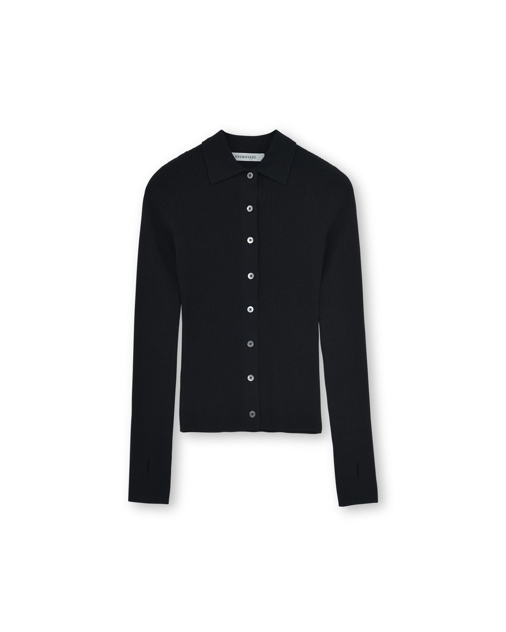 Brownyard - Collar Cardigan (Black) product image 3 | TRAB K-Fashion Australia