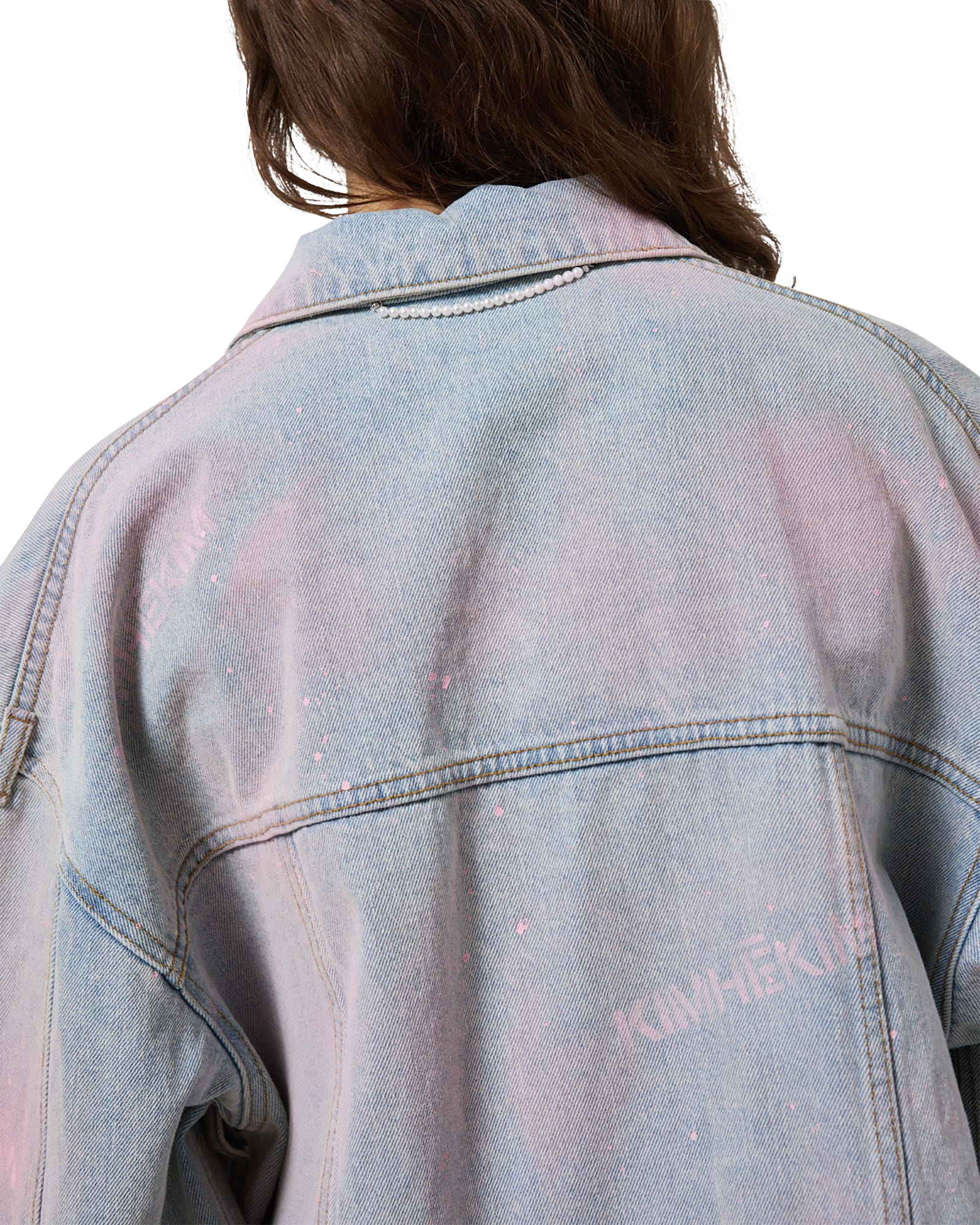 Kimhe Kim - Spray Dyed Denim Jacket (Sky Blue) product image 9 | TRAB K-Fashion Australia