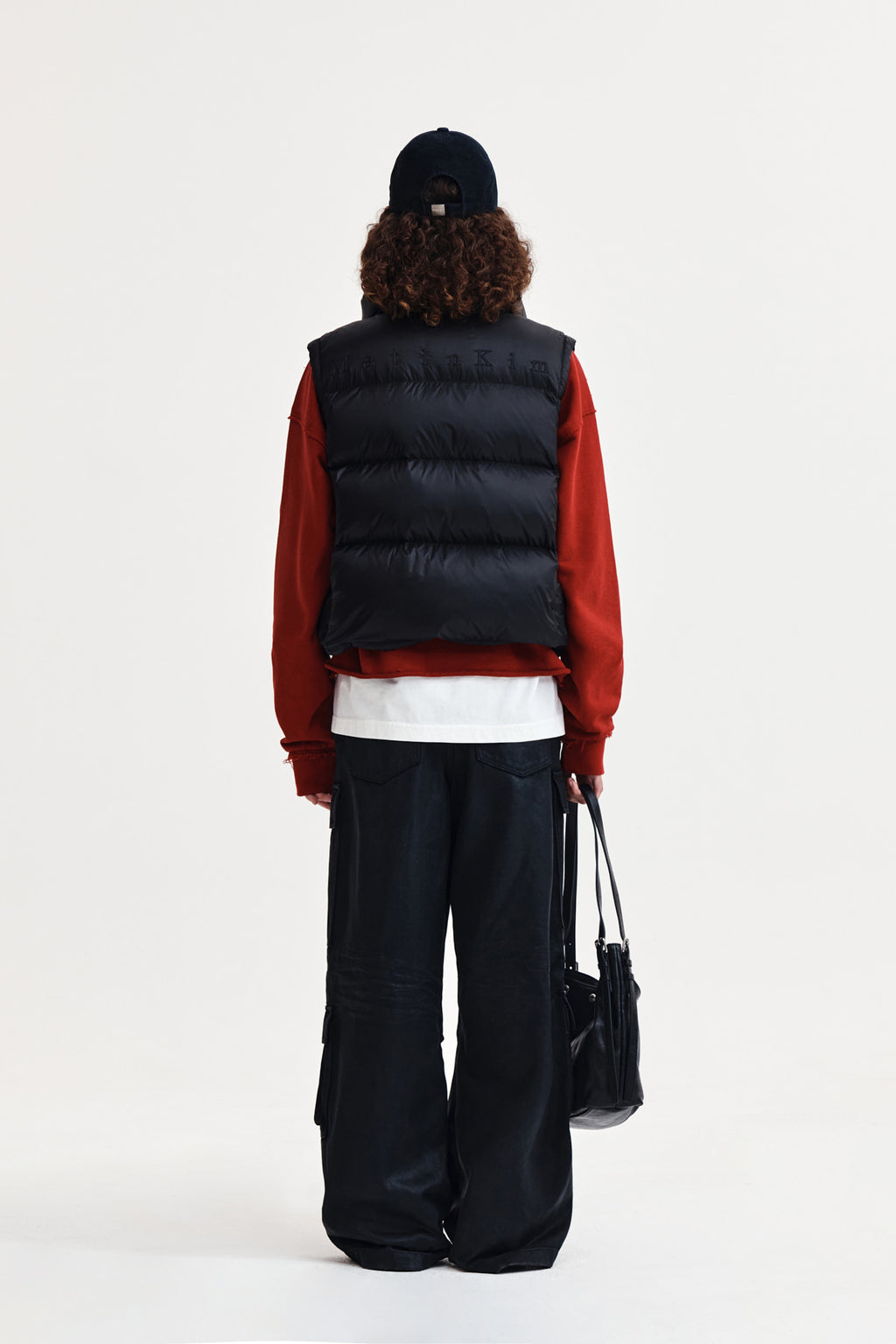 Matin Kim - Unbalance Quilted Down Vest (Black) product image 8 | TRAB K-Fashion Australia
