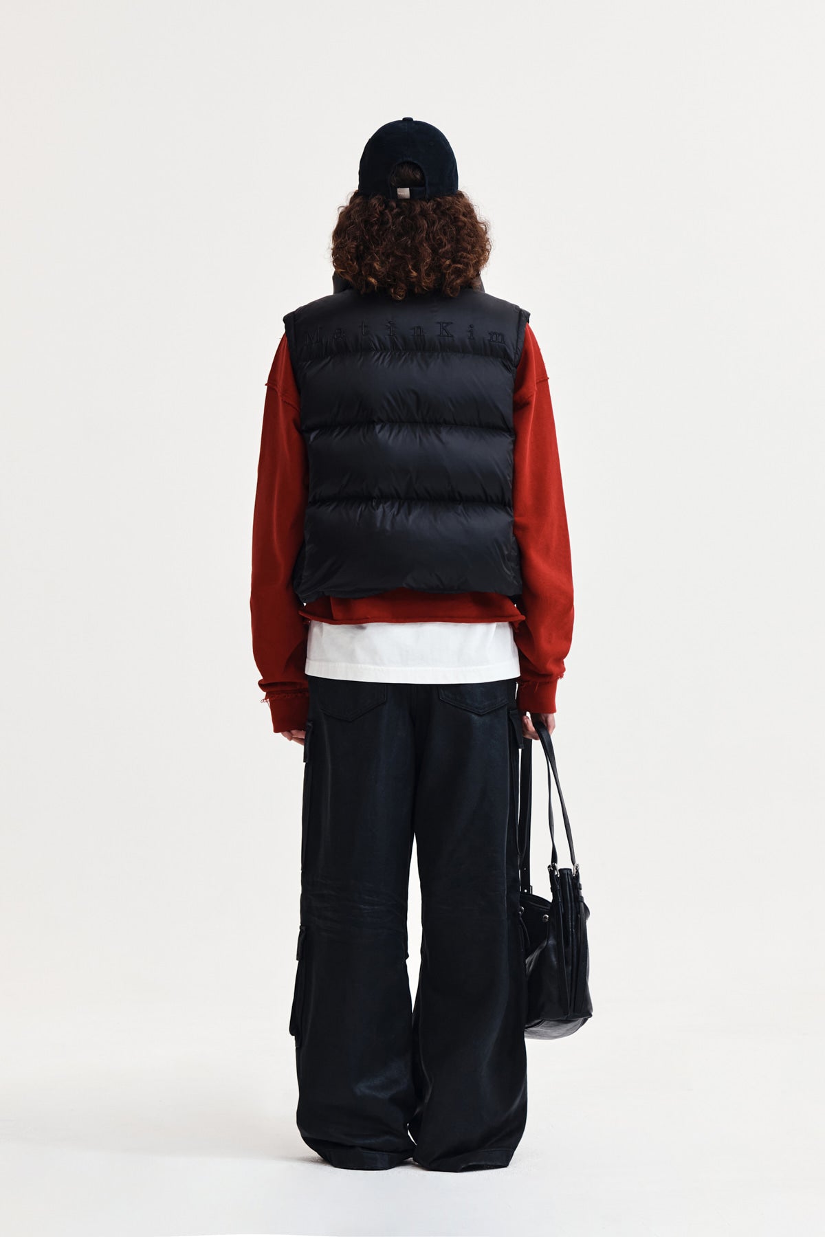 Matin Kim - Unbalance Quilted Down Vest (Black) product image 8 | TRAB K-Fashion Australia