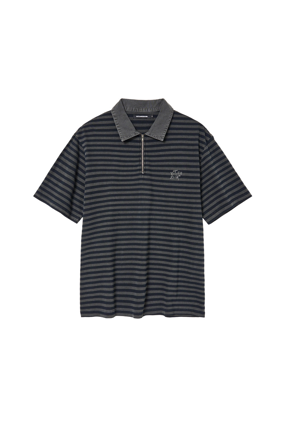 Hatchingroom - VTG Stripe Polo Tee (1/2 Blue) product image 1 | TRAB K-Fashion Australia