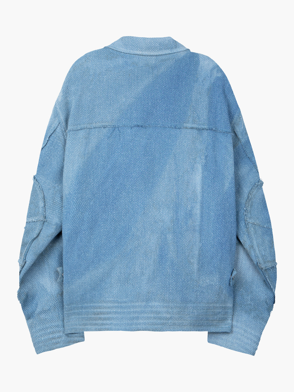 Jiyong Kim - Sun-Bleached Raw Edged Jacket (Blue) product image 10 | TRAB K-Fashion Australia