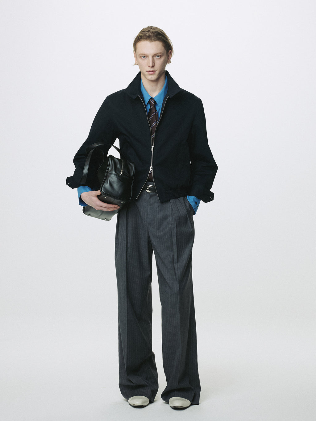 Tonywack - High Density Cotton Harrington Jacket (Navy) product image 1 | TRAB K-Fashion Australia