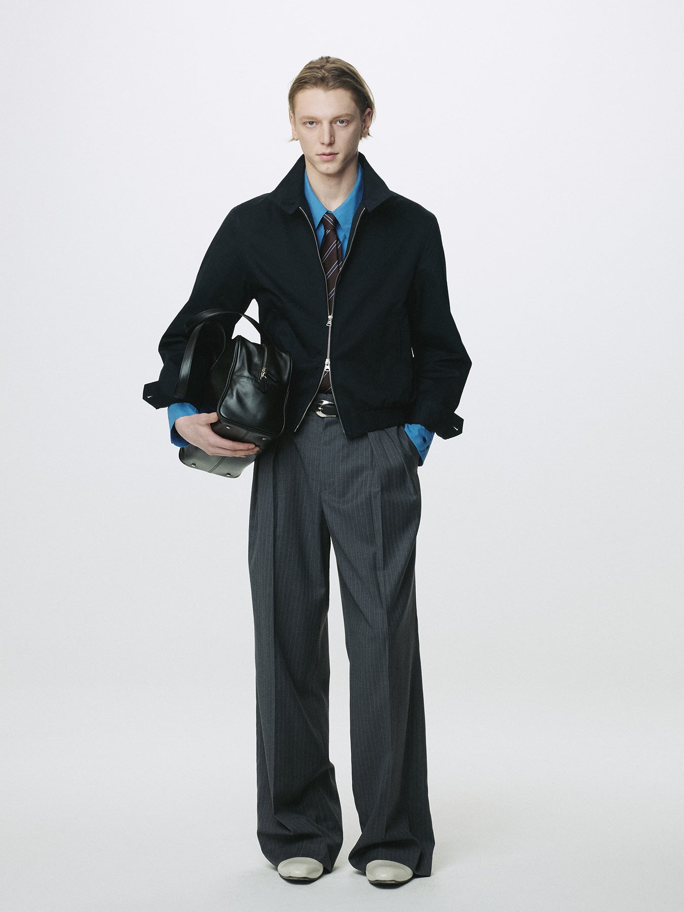 Tonywack - High Density Cotton Harrington Jacket (Navy) product image 1 | TRAB K-Fashion Australia