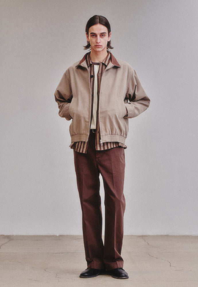 Art if acts - Washed Leather Collar Jacket (Beige) product image 1 | TRAB K-Fashion Australia