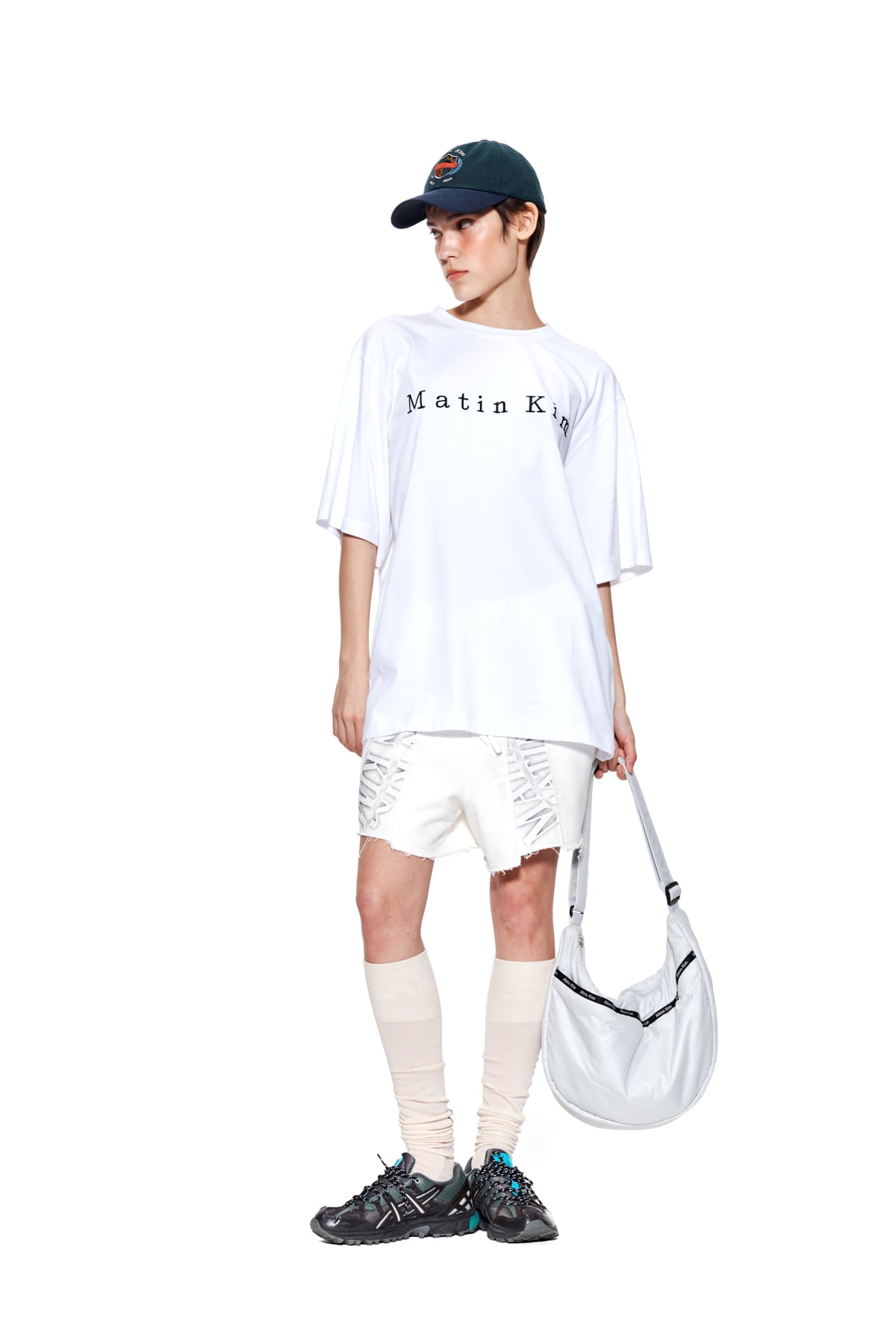 Matin Kim - Matin Embroidery Logo Top (White) product image 8 | TRAB K-Fashion Australia