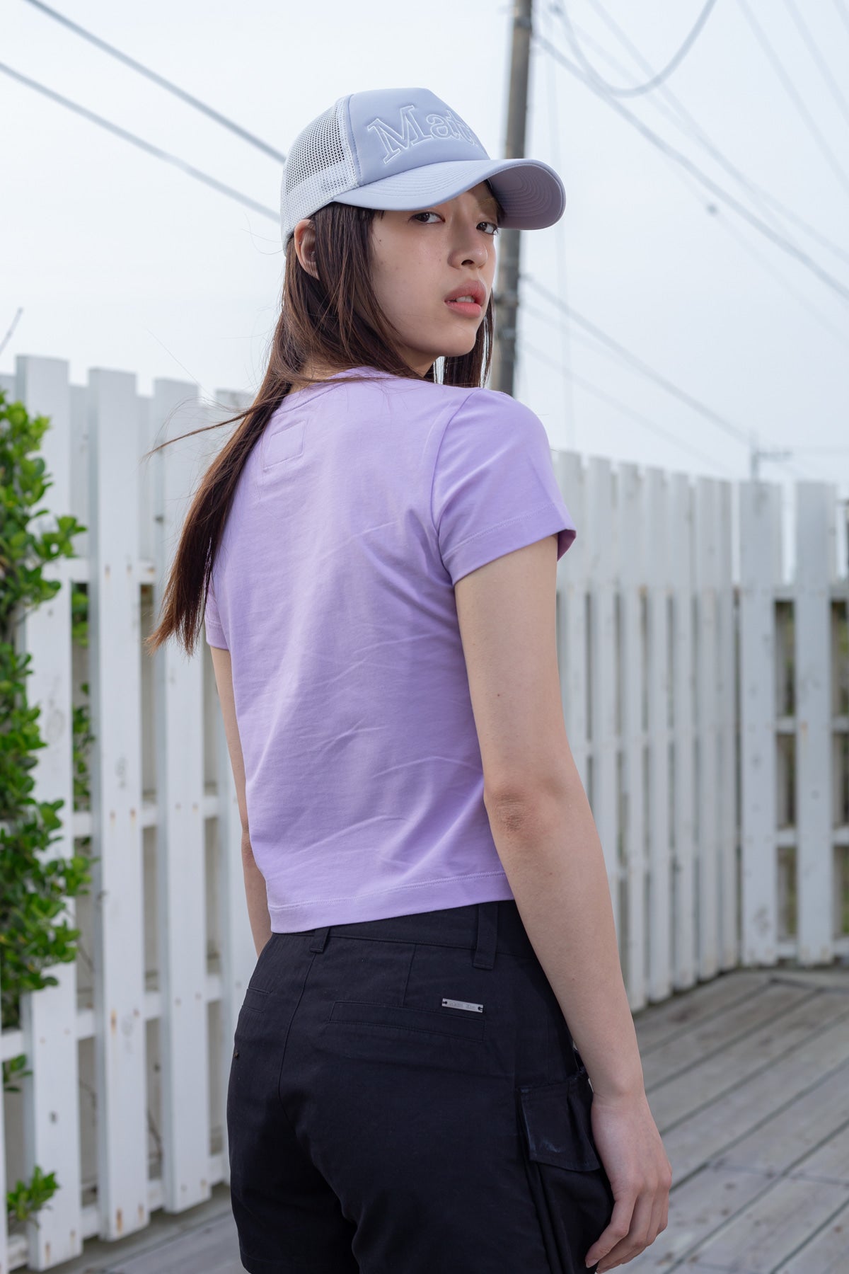 Matin Kim - Bubbly Graphic Printing Top (Lilac) product image 8 | TRAB K-Fashion Australia