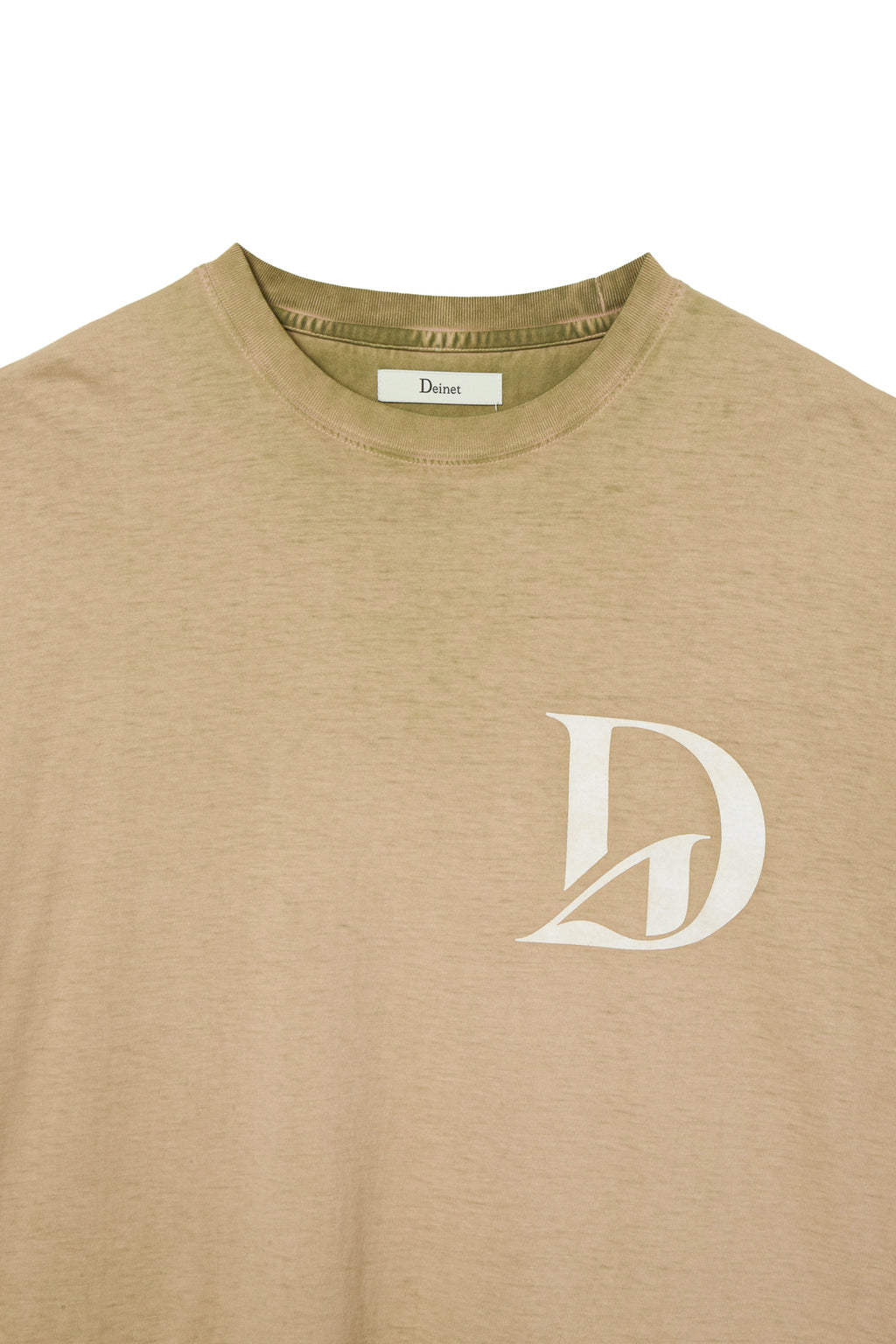 Deinet - Washed Logo T-Shirt (Khaki) product image 3 | TRAB K-Fashion Australia