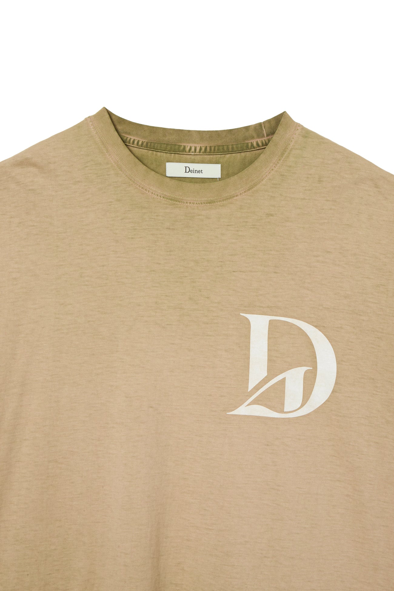 Deinet - Washed Logo T-Shirt (Khaki) product image 3 | TRAB K-Fashion Australia