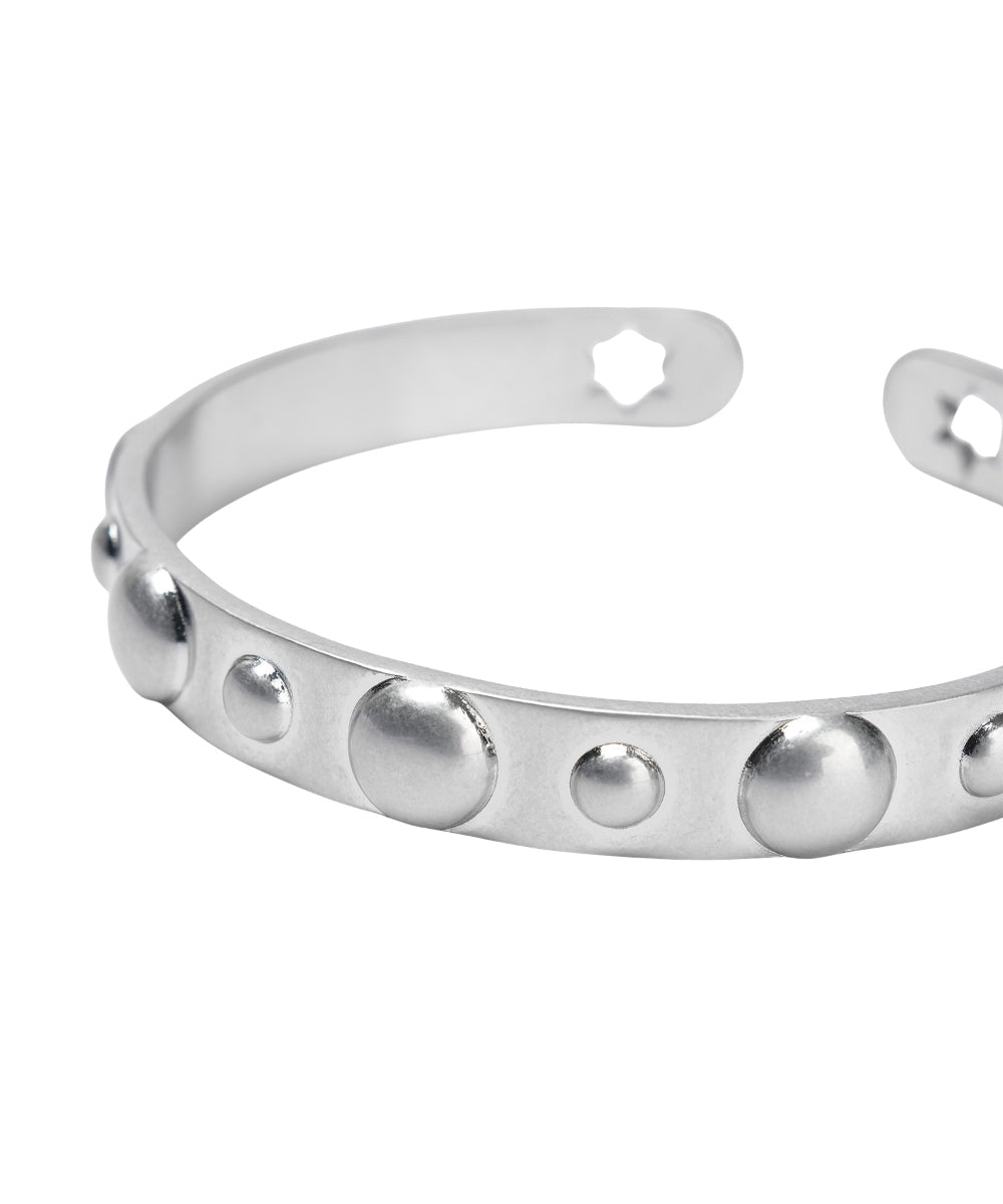Coyseio - Rounded Stud Bangle Chrome product image 13 | TRAB K-Fashion Australia