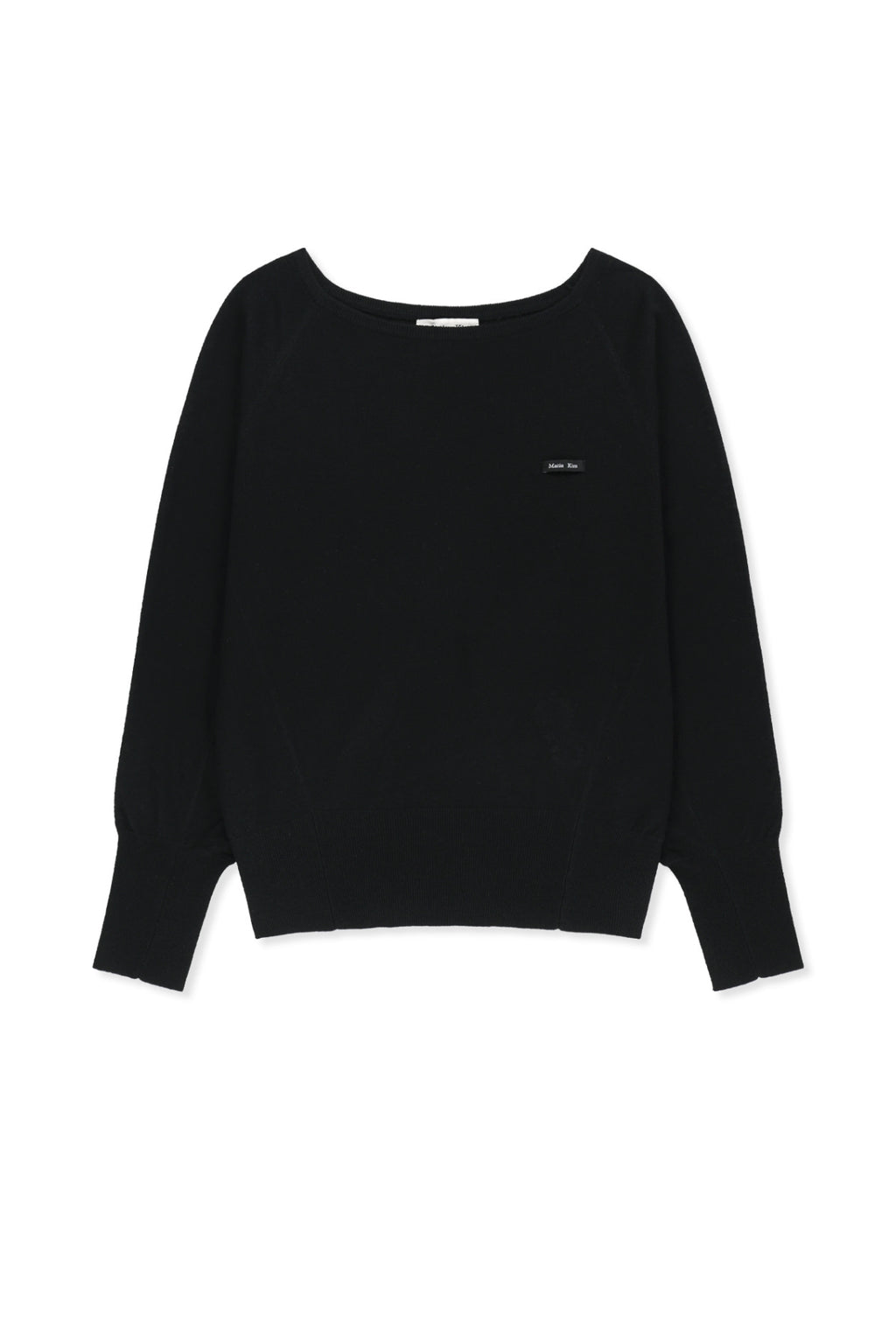 Matin Kim - Betwing Fit Boat Neck Knit Pullover (Black) product image 1 | TRAB K-Fashion Australia