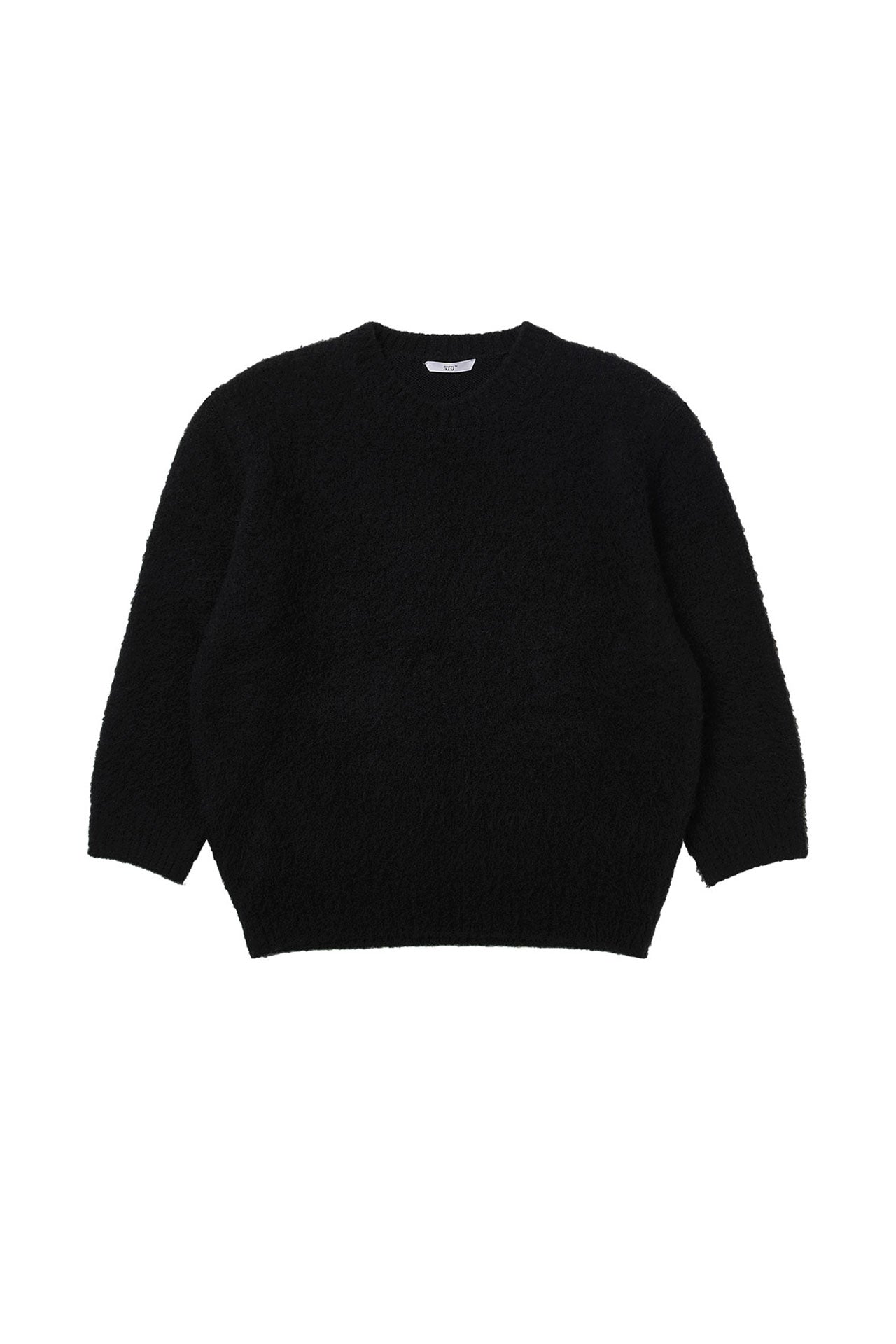 Stu - Boucle Quarter Sleeve Knit (Black) product image 17 | TRAB K-Fashion Australia