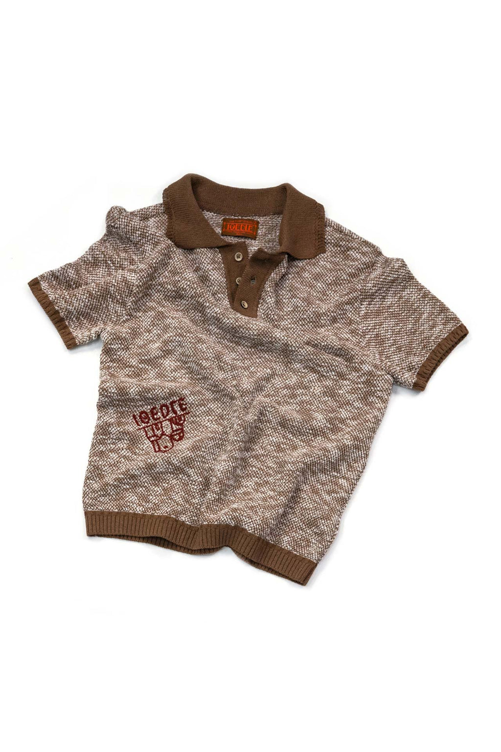 Ioedle - Lake Reflection Collar Short Sleeve Knit (Brown) product image 1 | TRAB K-Fashion Australia